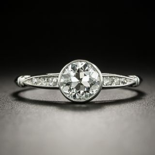 Art Deco 1.01 Carat Diamond Platinum Engagement Ring - GIA G VS1 - 2