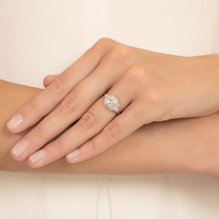 Art Deco 1.02 Carat Diamond Engagement Ring - GIA J VS2