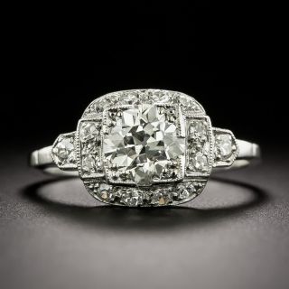 Art Deco 1.02 Carat Diamond Engagement Ring - GIA J VS2 - 2