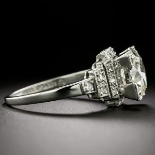 Art Deco 2.46 Carat Diamond Engagement Ring by Axel Brothers - GIA J SI1