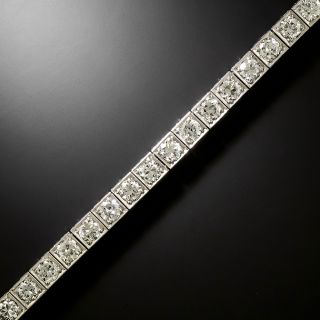 Art Deco 6.75 Carat Diamond Line Bracelet - 3