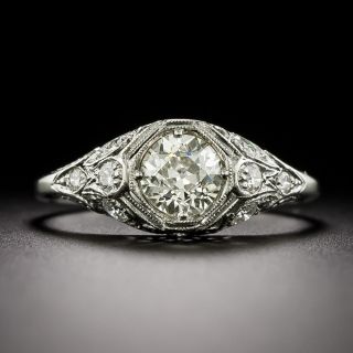 Art Deco .60 Carat Diamond Engagement Ring - 3