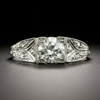 Art Deco .62 Carat Diamond Engagement Ring - 2