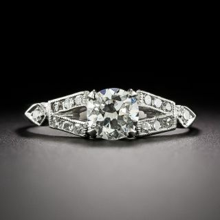 Art Deco .62 Carat Diamond Engagement Ring - 3