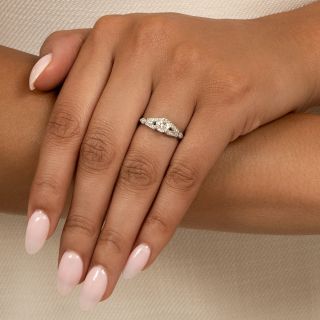 Art Deco .62 Carat Diamond Engagement Ring