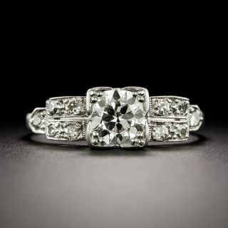 Art Deco .65 Carat Diamond Engagement Ring - 2