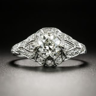 Art Deco .67 Carat Diamond Engagement Ring - 1