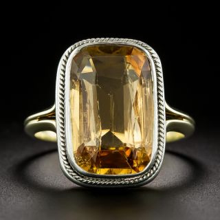 Art Deco 7.39 Carat Topaz Ring  - 3