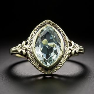 Art Deco Aquamarine Ring by S.B. Champlin, USA - 2