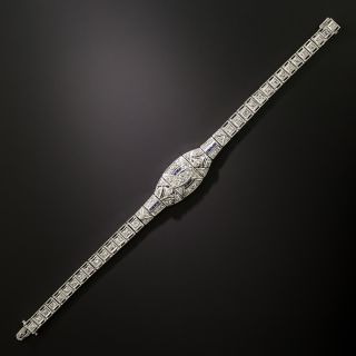 Art Deco Diamond and Sapphire Bracelet - 4