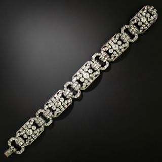 Art Deco Diamond and Silver Bracelet - 2