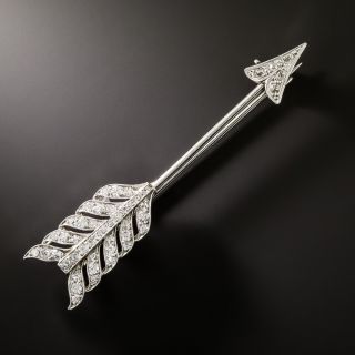 Art Deco Diamond Arrow Pin - 2