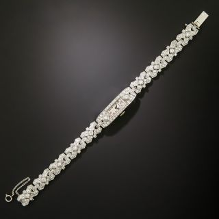 Art Deco Diamond Bracelet Watch - 3