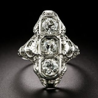 Art Deco Diamond Dinner Ring - 2