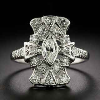 Art Deco Diamond Dinner Ring - 3