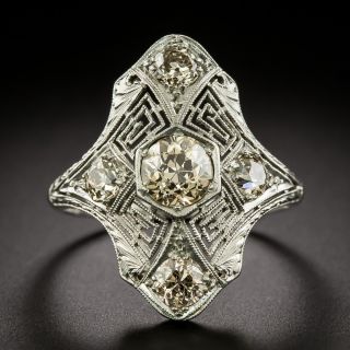 Art Deco Diamond Dinner Ring by Goldsmith Brothers - 2