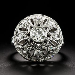 Art Deco Diamond Dome Cocktail Ring - 2
