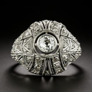 Art Deco Diamond Dome Ring - 2