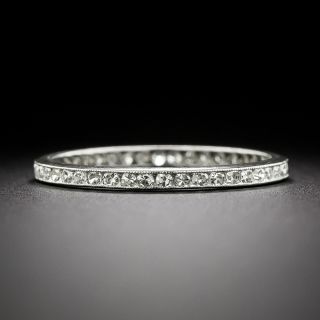 Art Deco Diamond Eternity Band, Size 8 1/4 - 3