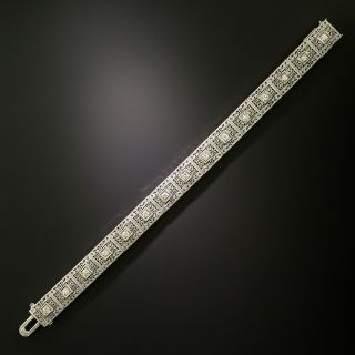 Art Deco Diamond Filigree Bracelet - 3