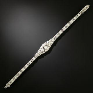 Art Deco Diamond Filigree Bracelet by Kohn, USA - 2