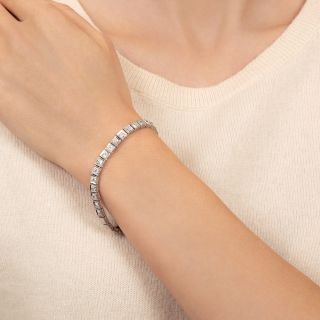 Art Deco Diamond Line Bracelet