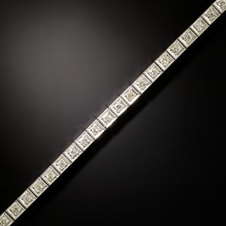 Art Deco Diamond Line Bracelet - 2