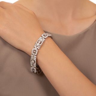 Art Deco Diamond Link Bracelet