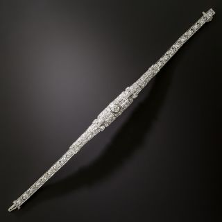 Art Deco Diamond Platinum Bracelet - 2
