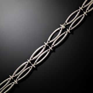 Art Deco Double Link Bracelet - 3