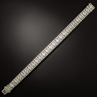 Art Deco Filigree Diamond Bracelet - 2