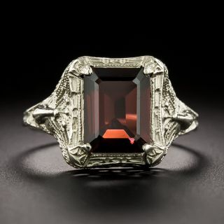 Art Deco Garnet Ring - 2