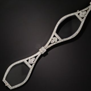 Art Deco Platinum and Diamond Lorgnette