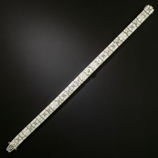 Art Deco Platinum Diamond Bracelet - 5