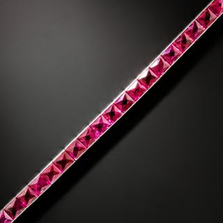 Art Deco Ruby* Line Bracelet - 2