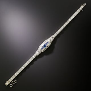 Art Deco Sapphire and Diamond Bracelet - 2
