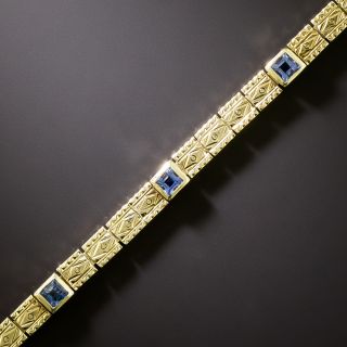 Art Deco Sapphire Line Bracelet by Allsopp & Allsopp - 3