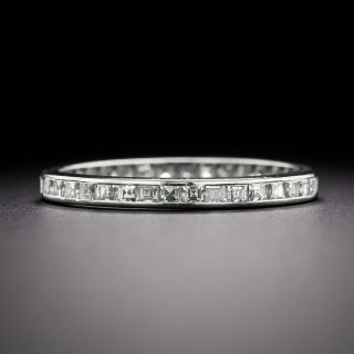 Art Deco Square-Cut Diamond Eternity Band, Size 6 - 3