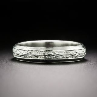 Art Deco-Style Platinum Band - 3