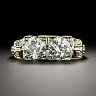 Art Deco Toi et Moi Diamond Ring - 3