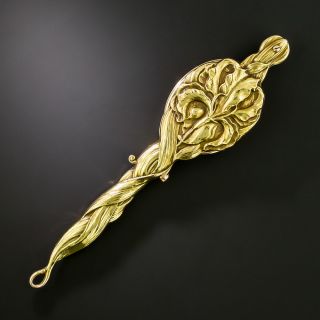 Art Nouveau 14K Iris Lorgnette - 1
