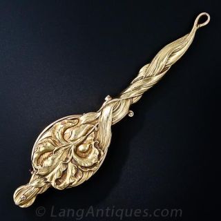 Art Nouveau Iris Lorgnette - 3