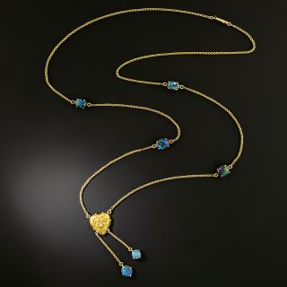Art Nouveau Opal Neglige Necklace - 3