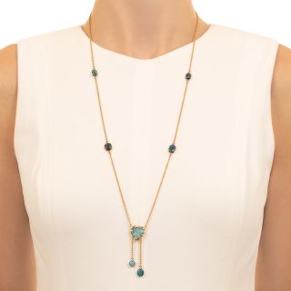 Art Nouveau Opal Négligée Necklace