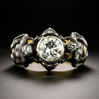 Art Nouveau-Style Merfolk Diamond Ring - 3