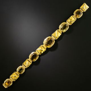 Arts & Crafts Citrine Bracelet - 2