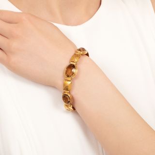 Arts & Crafts Citrine Bracelet