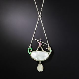 Austro-Hungarian St. George And Dragon Necklace - 2