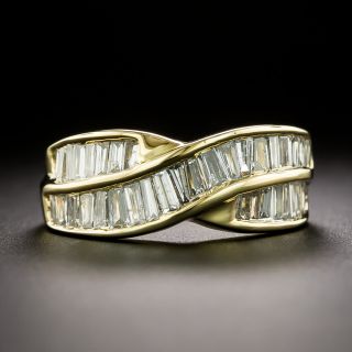 Baguette Diamond Crisscross Band Ring, Size 6 - 2