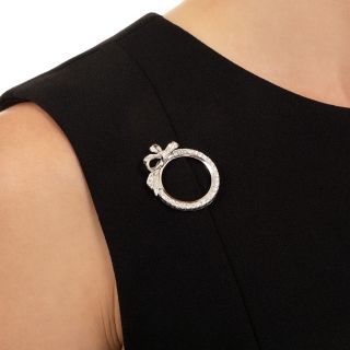 Bailey, Banks & Biddle Art Deco Diamond Wreath Brooch